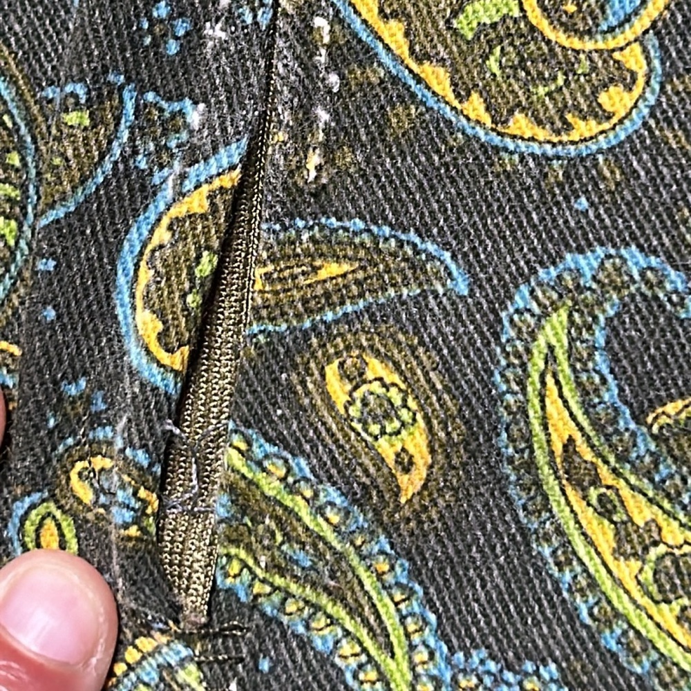 Vintage Denim Paisley Pattern Skirt - Picture 6 of 12